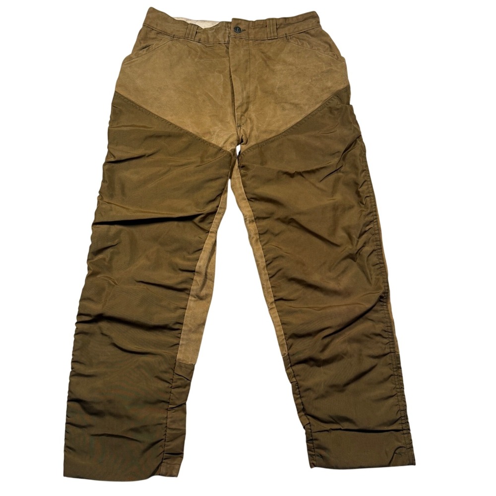 Sears Hunting‎ Pants 30x27 Brown Duck Canvas Briar Brush Vintage 60s Distressed